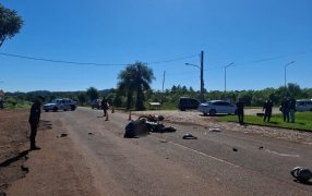 Tres motociclistas resultaron lesionados en un choque sobre la Ruta Provincial N° 4 en jurisdicción del Municipio misionero de San Javier