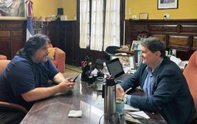 Adolfo Safrán: "Productiva reunión con el Intendente de la localidad de Puerto Libertad Nandy Ferreira
