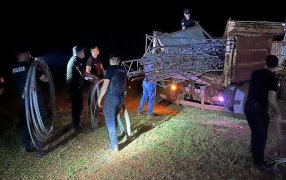 La Policía de Misiones recuperó una torre de transmisión de 48 metros robada a un canal de televisión en la ciudad de Apóstoles