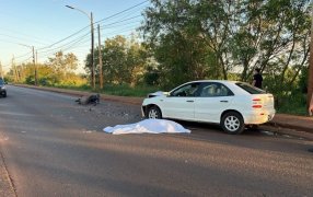 Posadas: Un motociclista que aún no fue identificado falleció tras un siniestro sobre la Avenida Cabo de Hornos