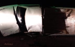 Concepción de la Sierra: Varias personas lesionadas tras un siniestro vial sobre la Ruta Costera Nº 201