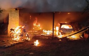 Incendio destruyó una vivienda en la localidad misionera de Concepción de la Sierra, no hubo heridos