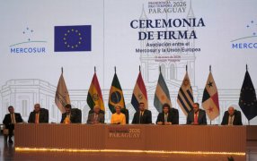 El Mercosur y la Unión Europea sellaron hoy un histórico acuerdo en Paraguay