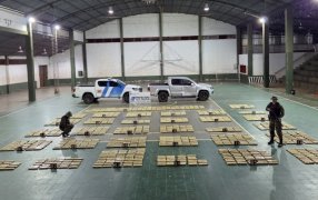 Prefectura Naval Argentina incautó más de una tonelada de marihuana en Misiones