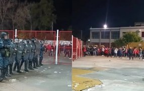 Serios incidentes en la cancha de Independiente: Insultos a la dirigencia, balas de goma de la Policía y más de diez detenidos
