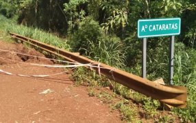 Misiones: Habrá interrupción del tránsito sobre la Ruta Nacional N° 101, entre Comandante Andresito y Puerto Iguazú por trabajos de reparación de alcantarillas