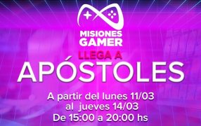 Misiones Gamer en Apóstoles: Se a partir del día lunes 11  y hasta el jueves 14 de Marzo