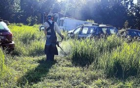 Operativos de descacharrización en dependencias policiales de Misiones