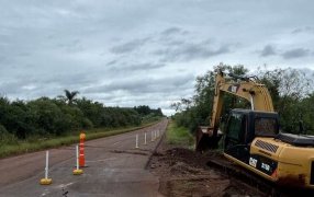 Misiones: Corte y desvío del tránsito por Ruta Provincial Nº 1, en el tramo entre la ciudad de Apóstoles y la localidad de Azara
