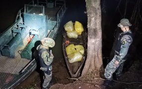 Prefectura Naval Argentina incautó marihuana en Misiones, la droga fue hallada a la vera del Río Paraná