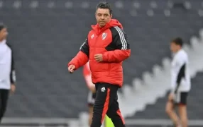Con el flamante refuerzo de Germán Pezzella, Marcelo Gallardo tuvo su primer entrenamiento en el Monumental en su vuelta a River Plate