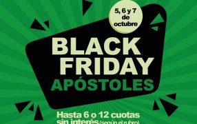 Hasta el martes 19 de Septiembre los comercios podrán sumarse al Black Friday Apóstoles, que estará vigente del 5 al 7 de Octubre