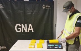 Incautación de estupefaciente, en el control de ruta ubicado en Paraje Centinela de Gendarmería Nacional