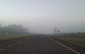 Se registran bancos de densa neblina en distintos puntos de la provincia de Misiones y humedad en las rutas