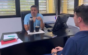 El flamante Director de la Juventud de Apóstoles Axel Bárbaro mantuvo importantes reuniones en Posadas