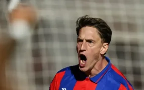 Torneo Apertura: Con otro penal de Andrés Vombergar, San Lorenzo de Almagro venció a Instituto de Córdoba y llega líder al clásico