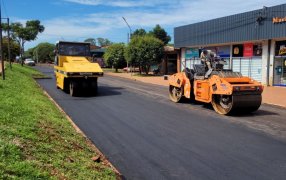 Programa Pavimento Urbano: La Dirección Provincial de Vialidad jerarquiza la zona urbana en la localidad de Campo Grande