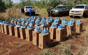 Trasladaban más de veinte mil paquetes de cigarrillos: El vehículo utilizado poseía pedido de secuestro activo por robo