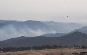 El Presidente Javier Milei visitó las zonas de incendios y Córdoba declarará el desastre agropecuario