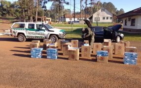 Misiones: Gendarmería Nacional secuestró más de 19 mil paquetes de cigarrillos