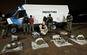 La Prefectura Naval secuestró más de 18 kilos de marihuana en Misiones, hay dos detenidos