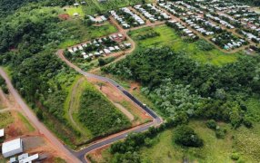 Pavimento Urbano de la Dirección Provincial de Vialidad aporta infraestructura en la localidad misionera de El Soberbio