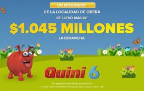 El Quini 6 se quedó en Misiones, con un ganador por más de 1.045 millones de pesos