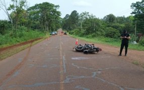 Una mujer falleció en un siniestro vial ocurrido sobre la Ruta Provincial N° 6, a la altura de la localidad misionera de Corpus