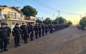 Apóstoles: Se llevó a cabo en esta ciudad uno de los tres "mega operativos de seguridad" realizados en la provincia de Misiones