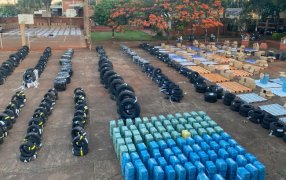 Gendarmería Nacional secuestró más de 700 neumáticos y 52 mil paquetes de cigarrillos