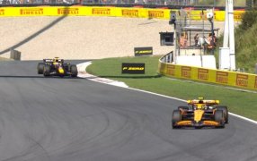 Gran Premio de Países Bajos de Fórmula 1 en el Circuito de Zandvoort: El británico Lando Norris con el McLaren ganó y le cortó el invicto a Max Verstappen y finalizó tercero Charles Leclerc