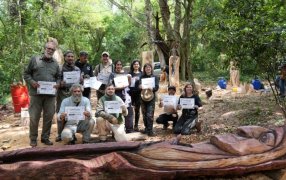 La Reserva TupáMbaé de Apóstoles se vistió de arte y mitología Guaraní en el II Encuentro de Arte Público