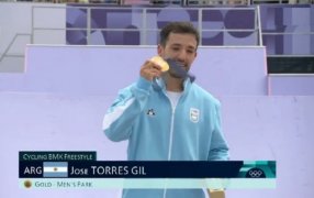 Argentina ganó su primera medalla de oro en los Juegos Olímpicos París 2024 con José Torres Gil en BXM Freestyle
