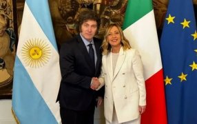 El Presidente Javier Milei se reunió con la Primera Ministra de Italia Giorgia Meloni en la última actividad de su gira internacional