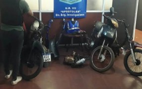 Desbarataron una red dedicada al robo, desarmado y venta de motopartes en Apóstoles, hay dos detenidos