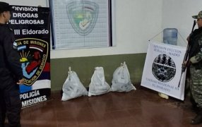 Hallaron más de 40 kilos de marihuana en zona rural del Municipio misionero de Eldorado