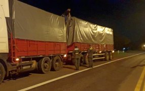 Personal de Gendarmería Nacional Argentina secuestró más de 507 toneladas de granos