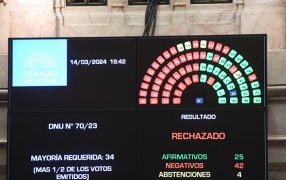 Duro revés para el Gobierno Nacional: El Senado rechazó el mega DNU de Milei y ahora define Diputados