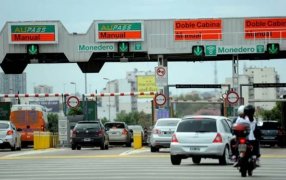 El incremento promedio para los peajes de los accesos norte y oeste a la Ciudad Autónoma de Buenos Aires y de los corredores viales nacionales rondará entre 70 y 100 pesos