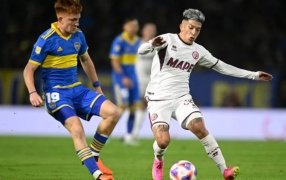 Copa de la Liga Profesional de Fútbol: Boca Juniors empató 1 a 1 con Lanús en la previa a la semifinal con Palmeiras