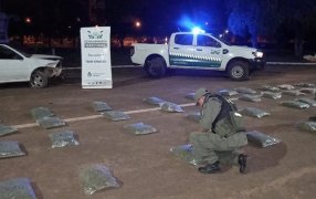 Misiones: Un procedimiento, Gendarmería Nacional logró la incautación de marihuana en cercanías a la “Playita del Sol” en San Ignacio