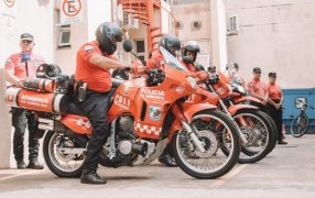 La innovadora División de Motobombas de la Policía de la provincia de Misiones, la nueva Unidad realizó 77 intervenciones en su primer mes de funcionamiento