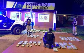Prefectura Naval Argentina incautó 175 kilos de marihuana en Misiones