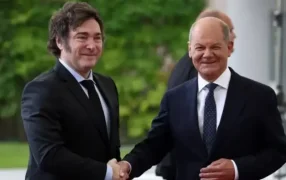 El Presidente Javier Milei se reunió con el Canciller alemán Olaf Scholz
