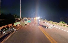 Misiones: Falleció un motociclista tras una colisión sobre la Ruta Nacional N° 12 en la localidad de Puerto Libertad
