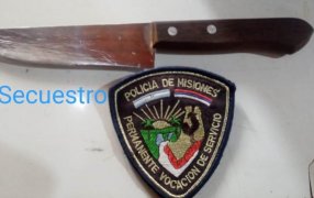 San José: Efectivos policiales demoraron a tres menores que se hallaban agrediéndose en la vía pública, además al secuestro del arma blanca que portaba uno de los involucrados