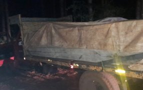 Gendarmes secuestraron camión con más de 3.500 kilos de marihuana, fue a la medianoche, en cercanías al Paraje Tarumá
