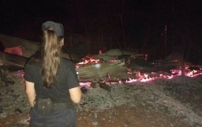 Falleció una mujer de 49 años tras el incendio de su vivienda en el Municipio misionero de El Soberbio