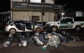 Gendarmería Nacional incautó importante cantidad de marihuana en Misiones y Corrientes