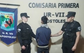 Apóstoles: Modalidad mechero en una boutique de la zona comercial céntrica, el autor fue detenido quien tiene antecedentes penales y lo sustraído recuperado